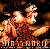 CD - Cuntscrape/Goresluts/Rezume/Morbid Vision - Split My Bitch Up [CD]